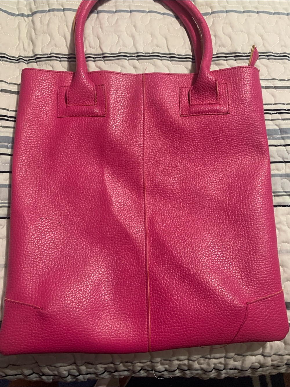 Stylish Pink Leather shoulder Bag - Women